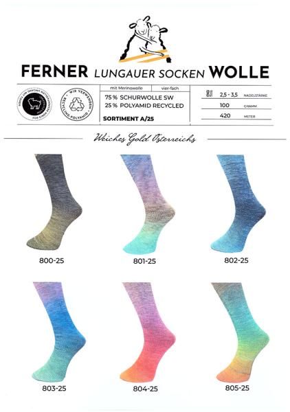 Ferner Lungauer Sockenwolle 4-fach mit Merinowolle